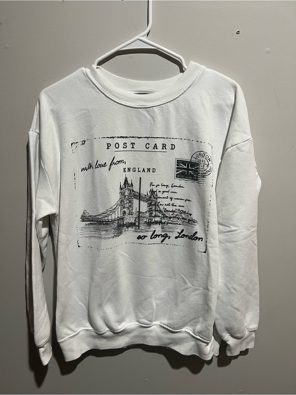 Originality White So Long, London Taylor Swift Inspired Sweatshirt 🤍🕊️ - Picture 2 of 3